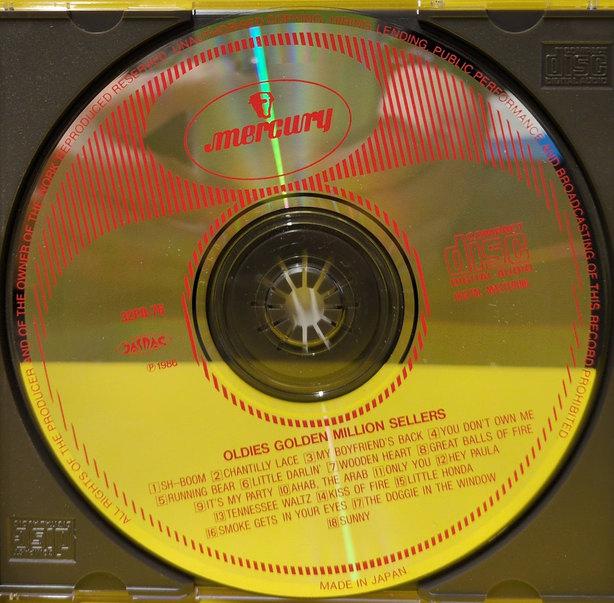Various - Oldies Golden Million Sellers - 1986 - 32PD-76 Used - EX - CDs