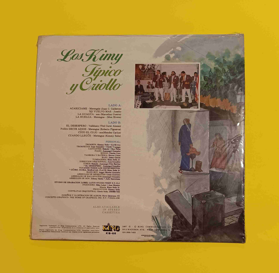 Los Kimy - Tipico y Criollo - 1987 - KS-66 New - Sealed - Vinyl