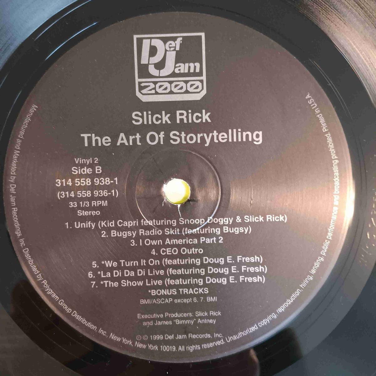 Slick Rick - The Art Of Storytelling w. Shrink - 1999 - 314 558 936-1 Used - VG+ - Vinyl