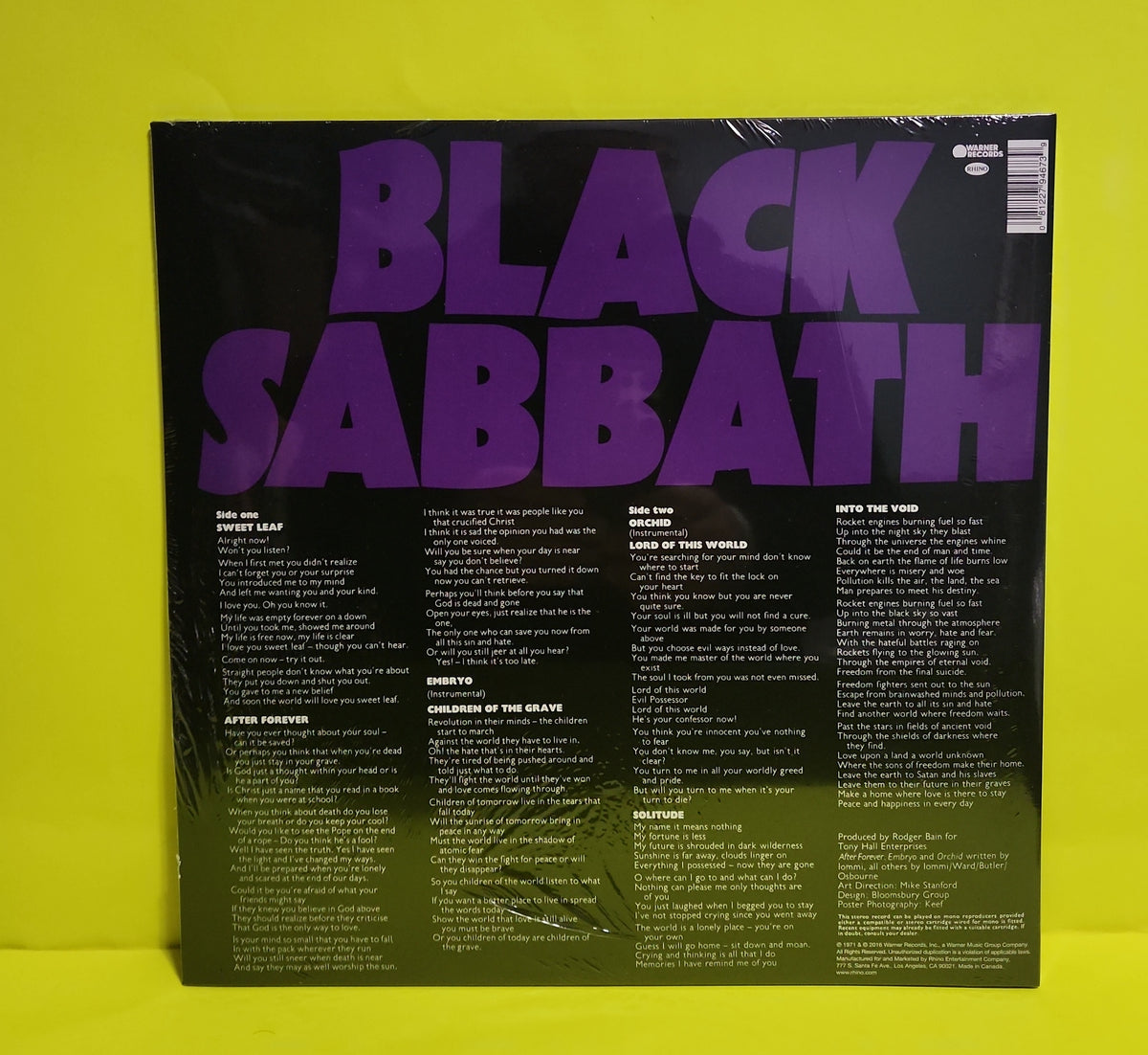Black Sabbath - Master Of Reality - 2016 - RR1 2562 New - Sealed - Vinyl