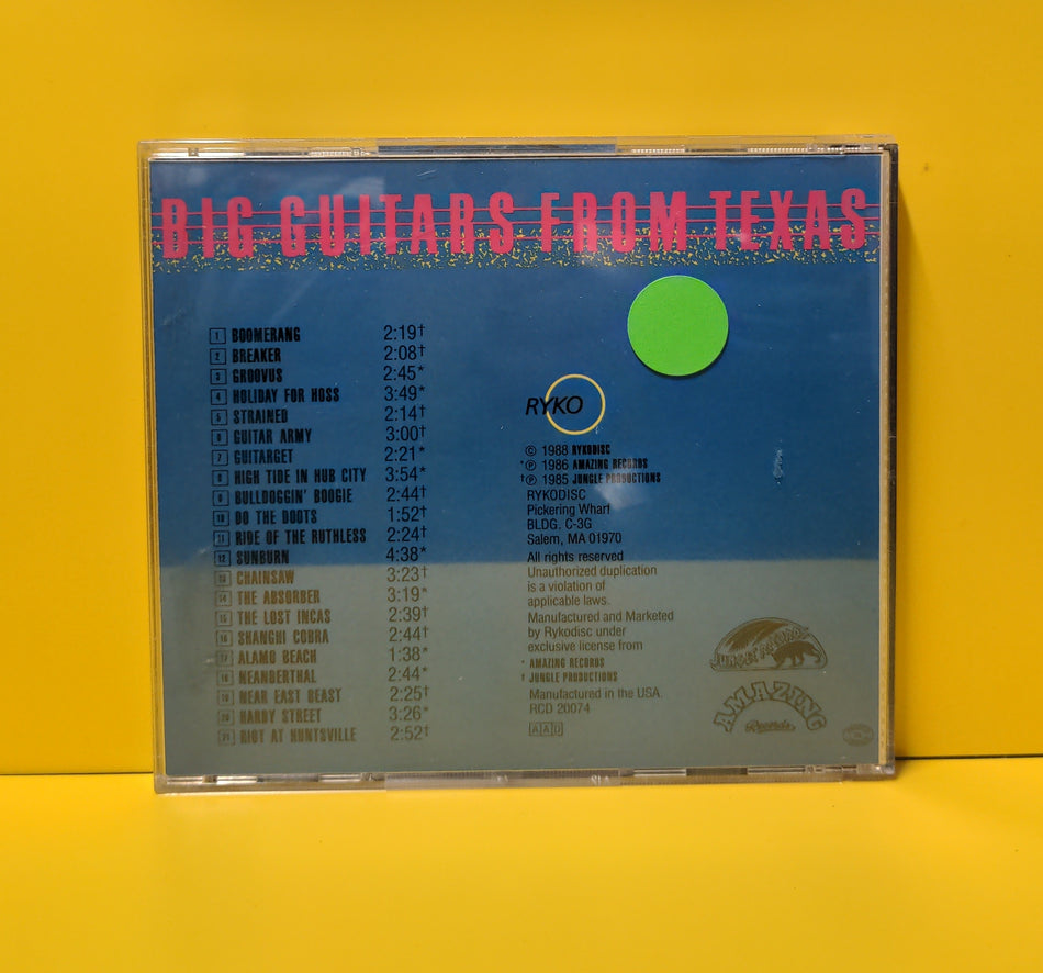 Big Guitars From Texas - Big Guitars From Texas  - 1988 - RCD 20074 Used - EX - CDs - Promo