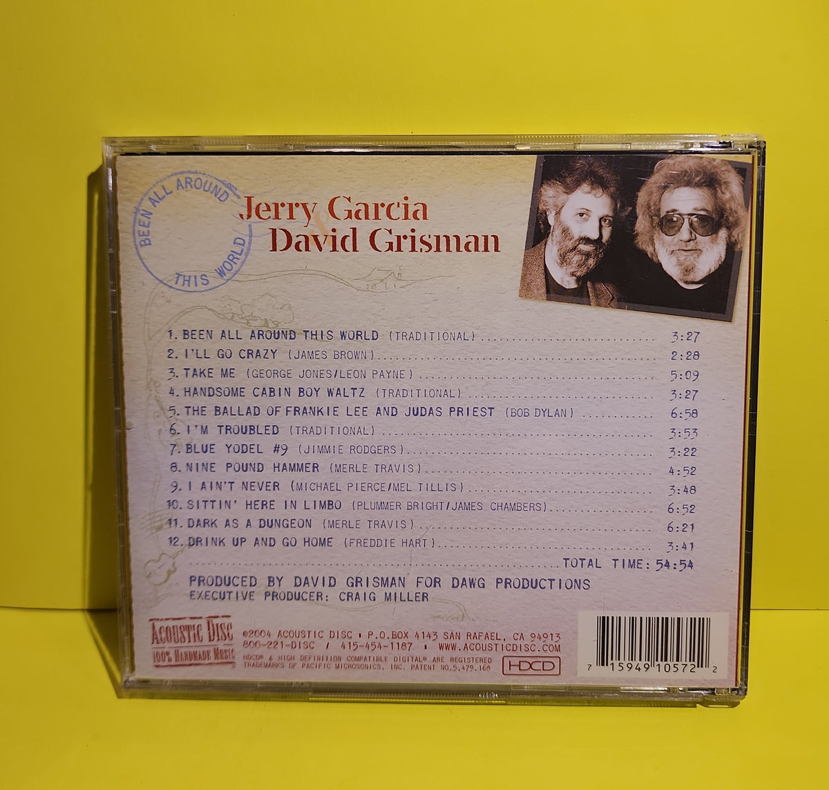 Jerry Garcia / David Grisman - Been All Around This World - 2004 - ACD-57 Used - NM - CDs