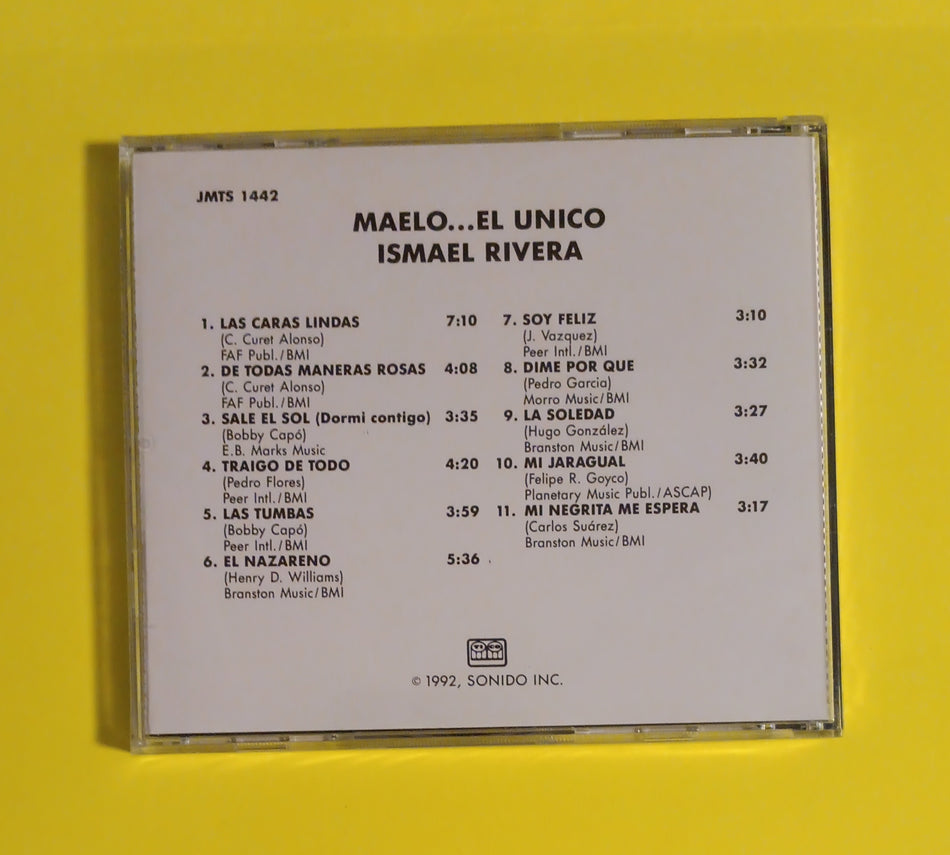 Ismael Rivera - Maelo... El Unico   - 1992 - JMTS 1442 New - Sealed - CDs