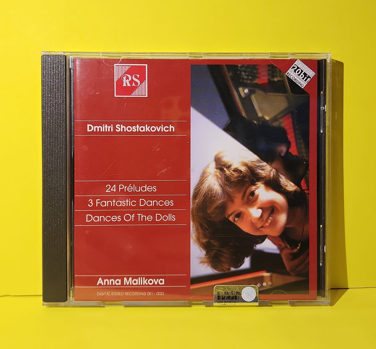 Dmitri Shostakovich: Anna Malikova - 24 Preludes / 3 Fantastic Dances / Dances of the Dolls (20 Bit) - 2000 - 051-0022 Used - VG++ - CDs