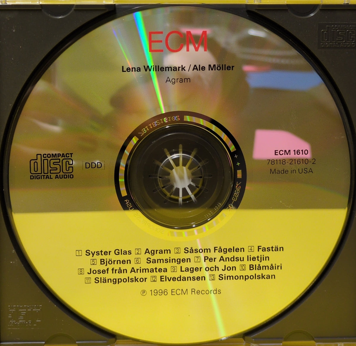 Lena Willemark / Ale Moller - Agram - 1996 - ECM 1610  78118-21610-2 Used - EX - CDs