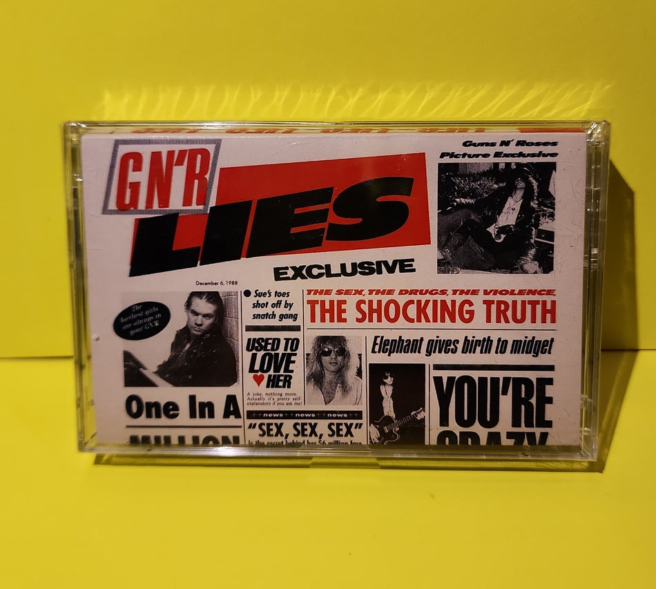 Guns N' Roses - G N' R Lies - 1988 - M5G-24198 New - Sealed, NM - cassettes