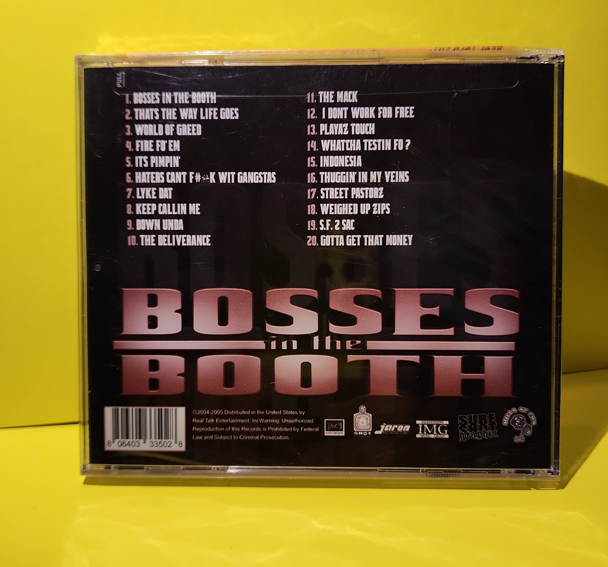 D-Shot - Bosses in the Booth - 2004 - RTE-3350-2 New - Sealed - CDs