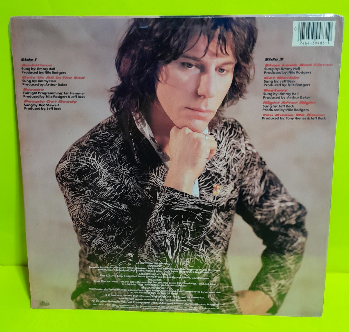 Jeff Beck - Flash - 1985 - FE 39483 New - Sealed - Vinyl