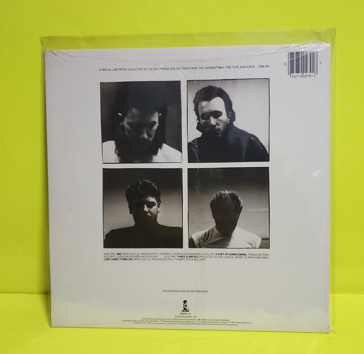 U2 - Wide Awake In America - 1985 - 90279-1-A New - Sealed - Vinyl