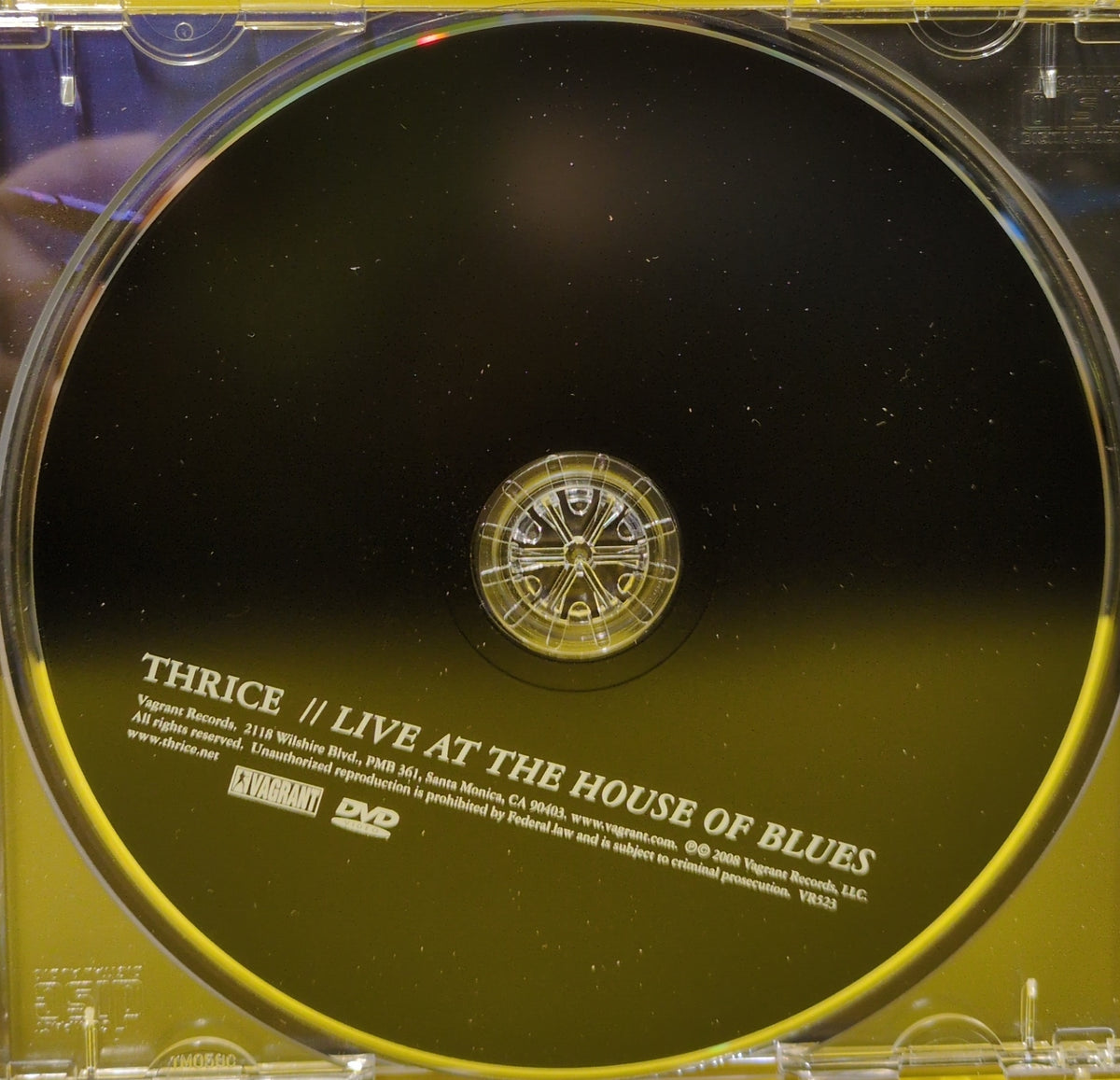 Thrice - Live At The House Of Blues - 2008 - VR523 Used - VG++ - 2xCD/DVD Set