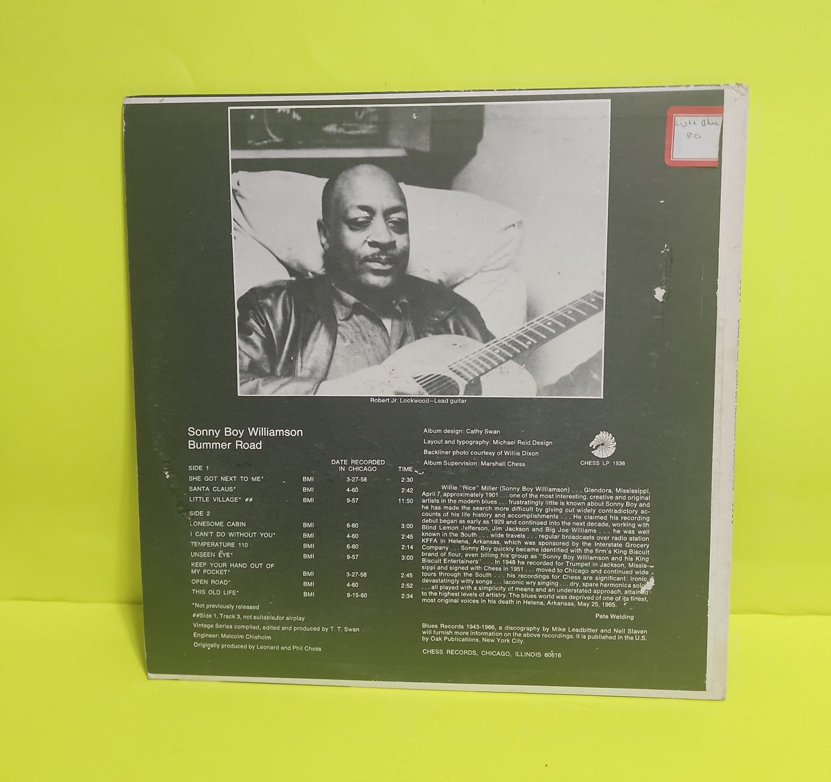 Sonny Boy Williamson  - Bummer Road / 1st Press - 1969 - CHESS 1539 Used - VG++ - Vinyl