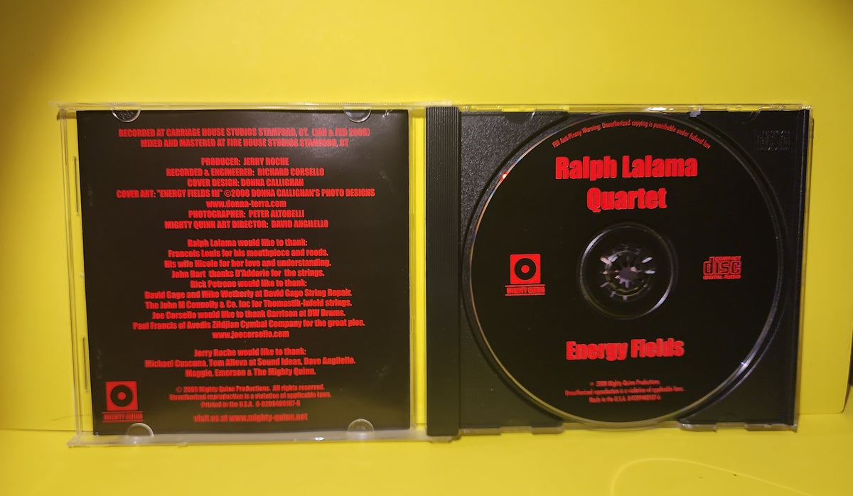 Ralph Lalama Quartet - Energy Fields / Autographed  - 2008 - MQP1116 Used - EX - CDs