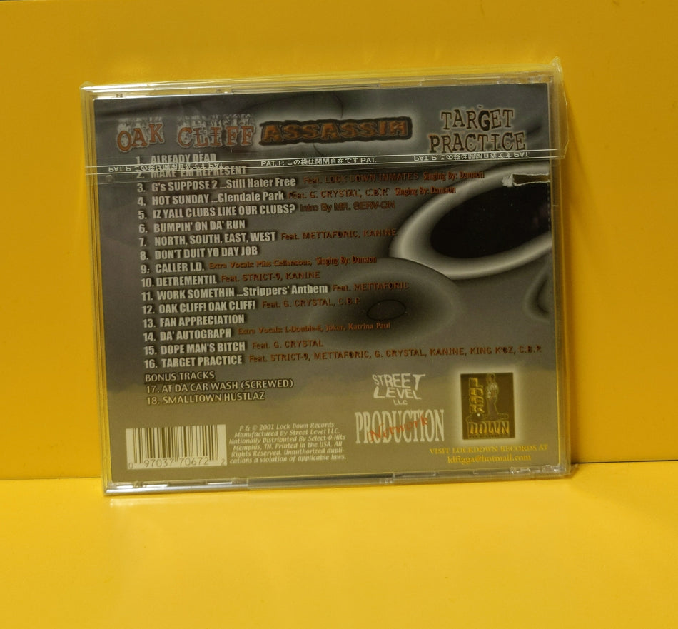 Oak Cliff Assassin - Target Practice - 2001 - LOK 7067 New - Sealed - CDs