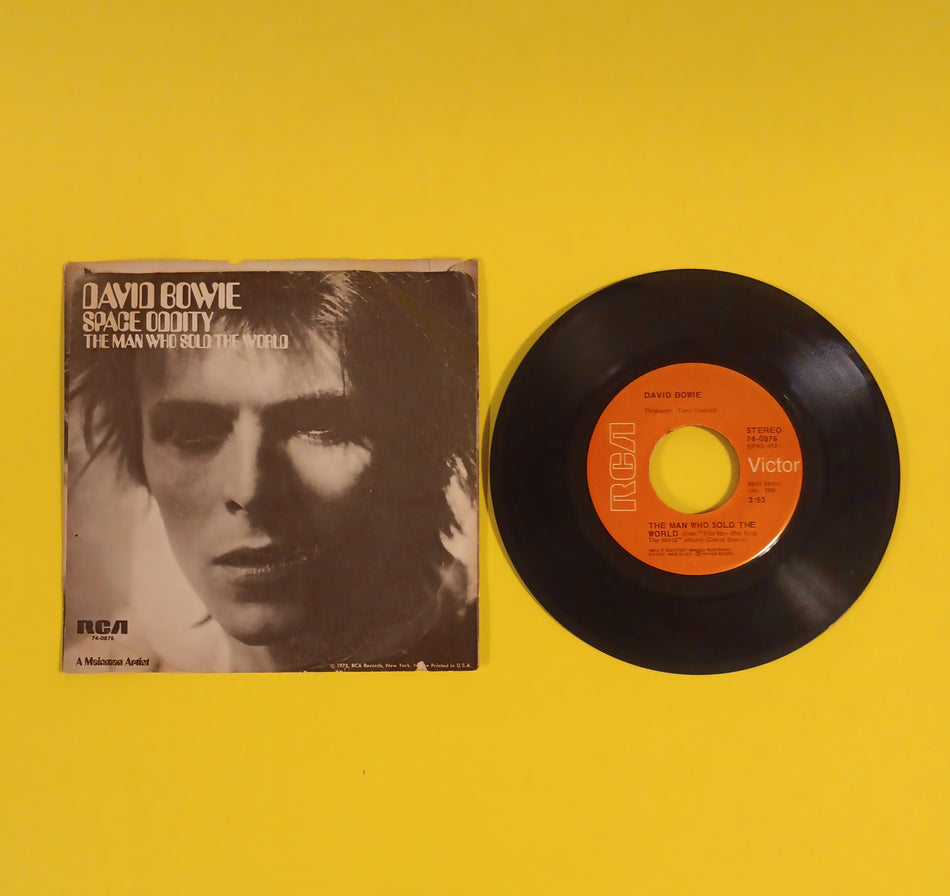 David Bowie - Space Oddity / Man Who Sold the World 7" - 1973 - 74-0876 Used - VG++ - Vinyl