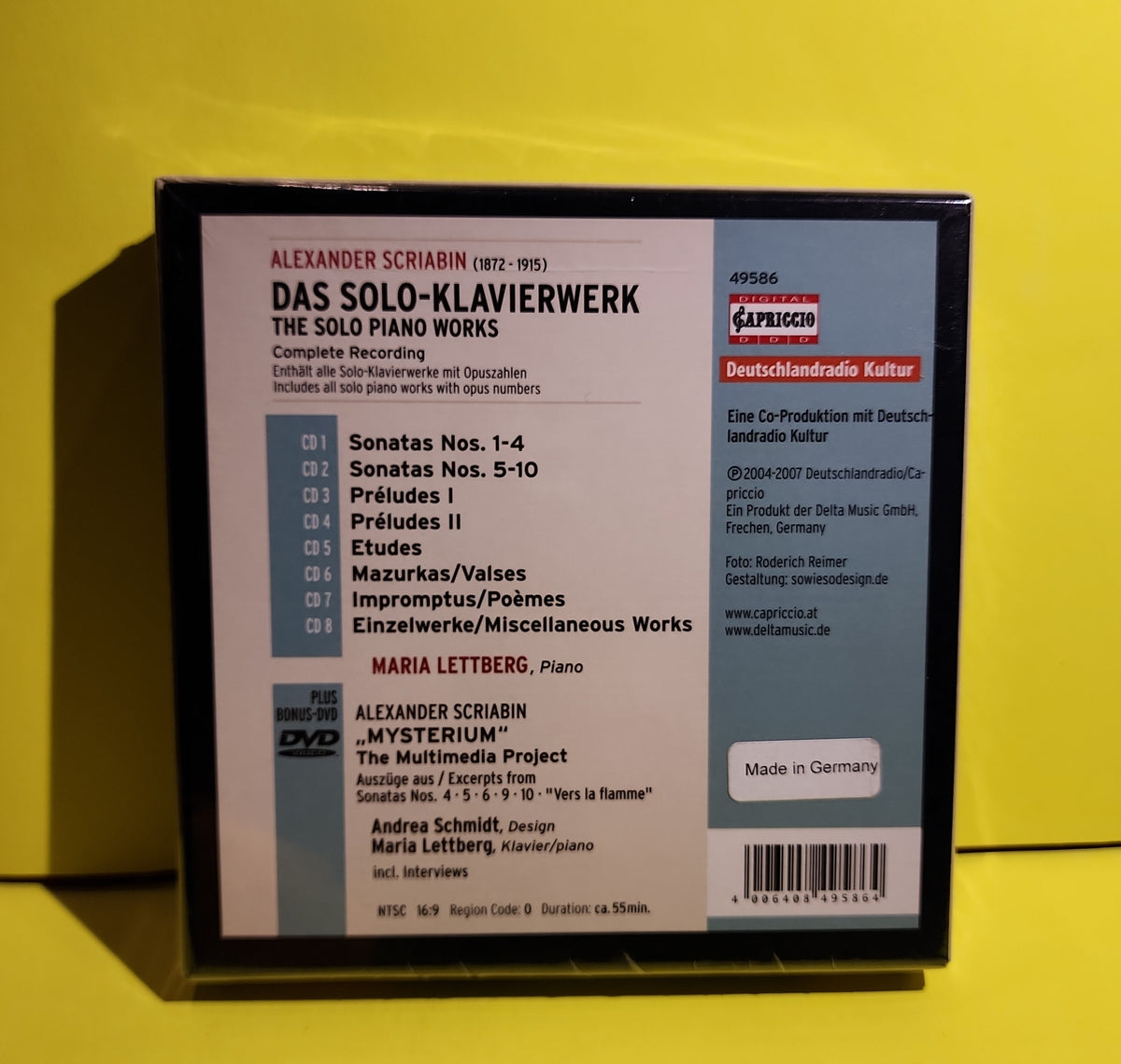 Alexander Scriabin - Maria Lettberg - 2008 - 49586 New - Sealed - CDs
