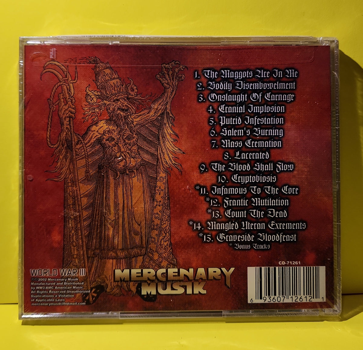 Infamy - The Blood Shall Flow - 2002 - CD-71261 New - Sealed - CDs
