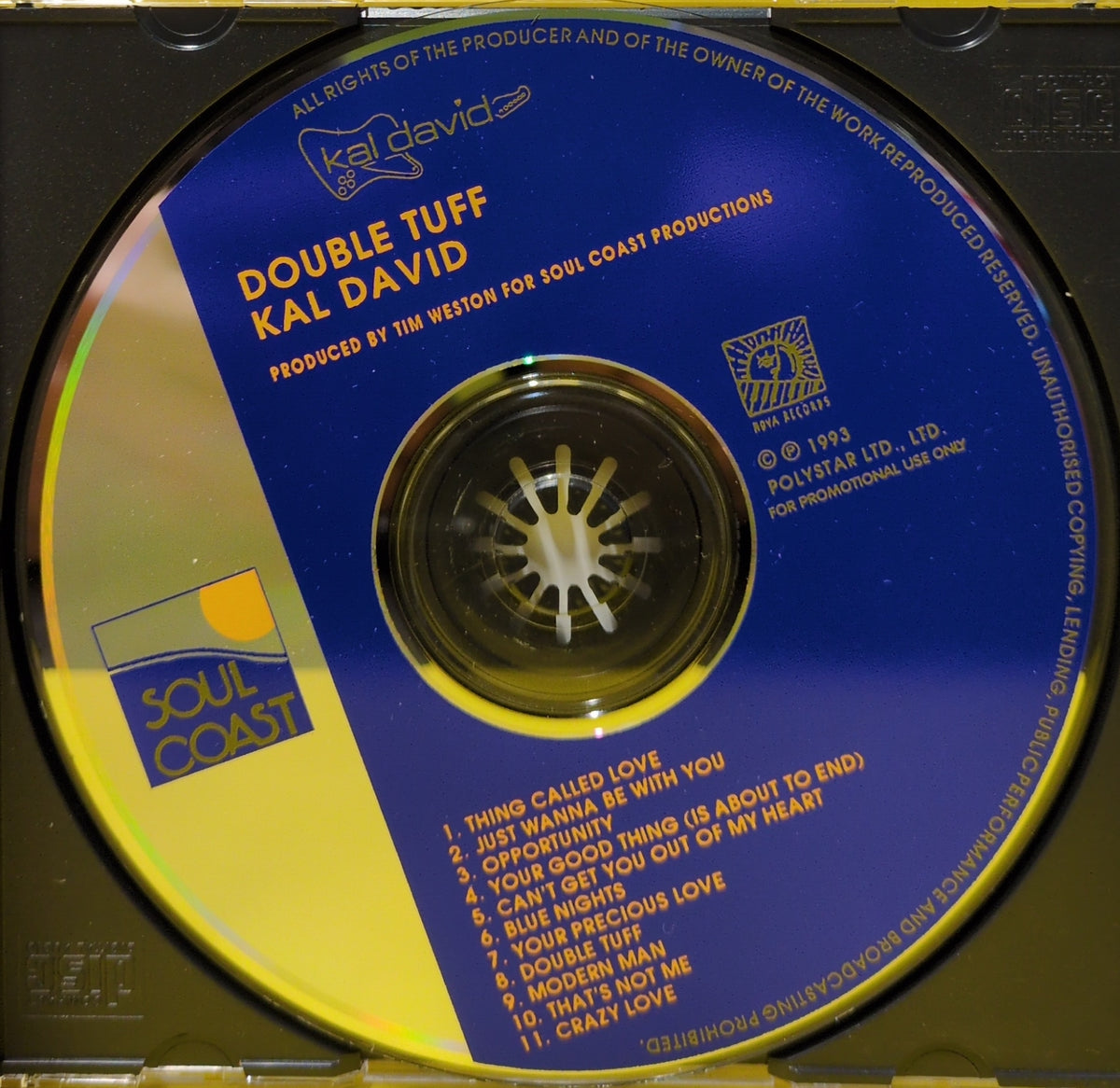 Kal David - Double Tuff - 1993 - Used - VG++ - CDs - Promo