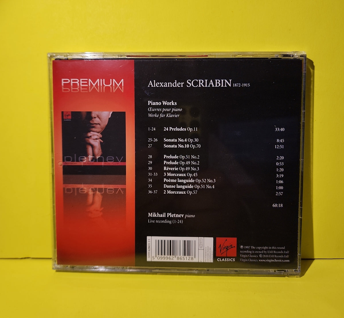 Scriabin: Mikhail Pletnev - 24 Preludes / Sonatas 4 & 10 - 2010 - 50999 628651 2 8 Used - NM - CDs