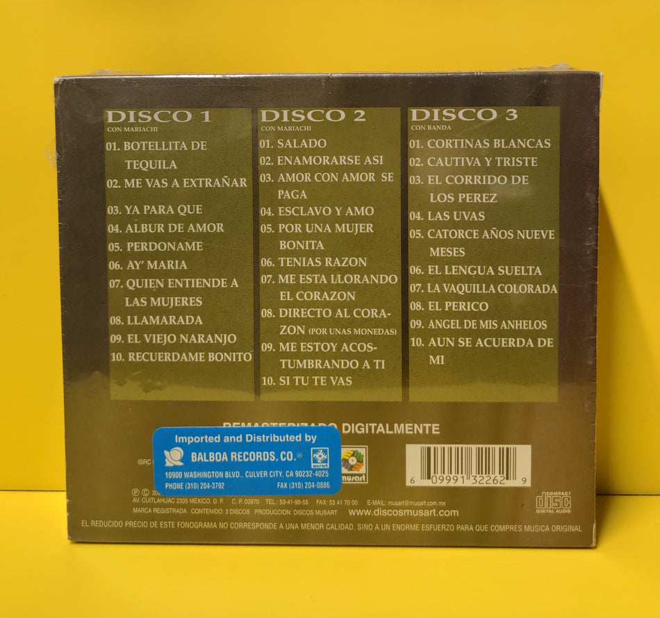 Pepe Aguilar  - Coleccion De Oro - 2004 - 3MCD-3226 New - Sealed - CDs