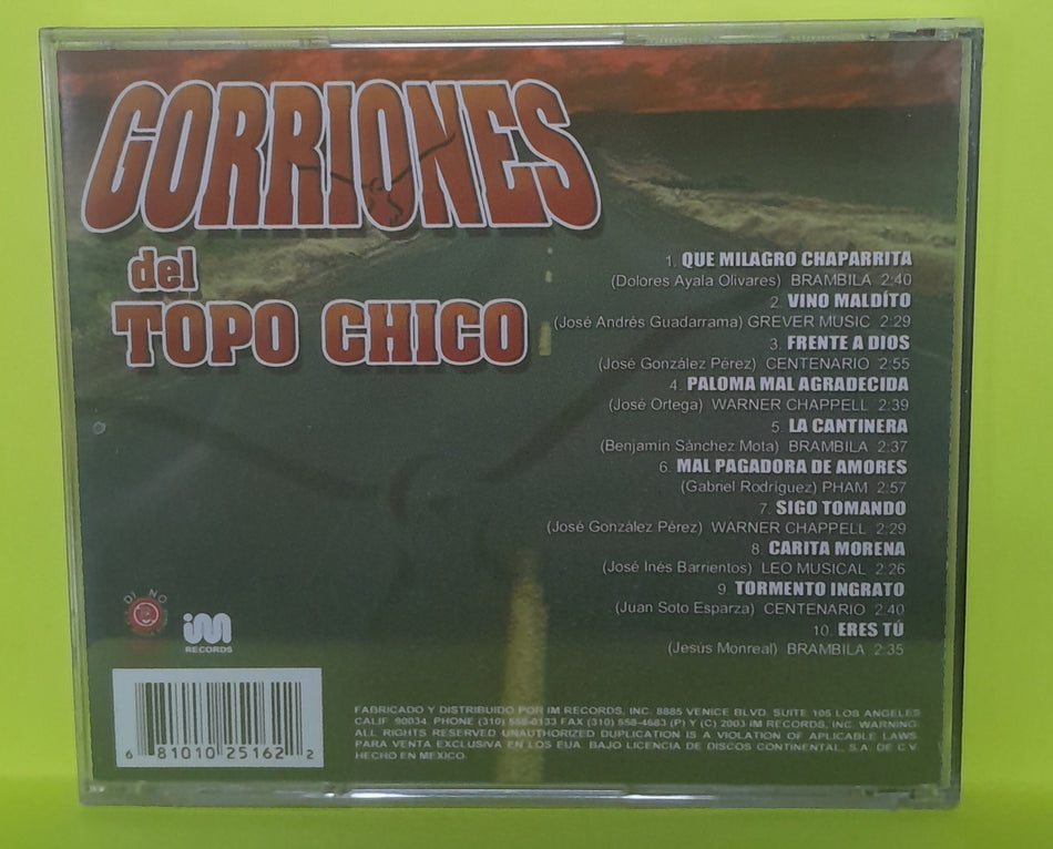 Gorriones - Gorriones del Topo Chico - 2003 - CB 2516 New - Sealed - CDs