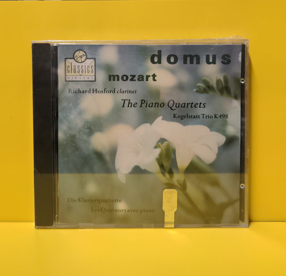 Mozart – Richard Hosford, Domus - The Piano Quartets (Kegelstatt Trio K498) - 1991 - VC 7 91485-2 New - Sealed - CDs