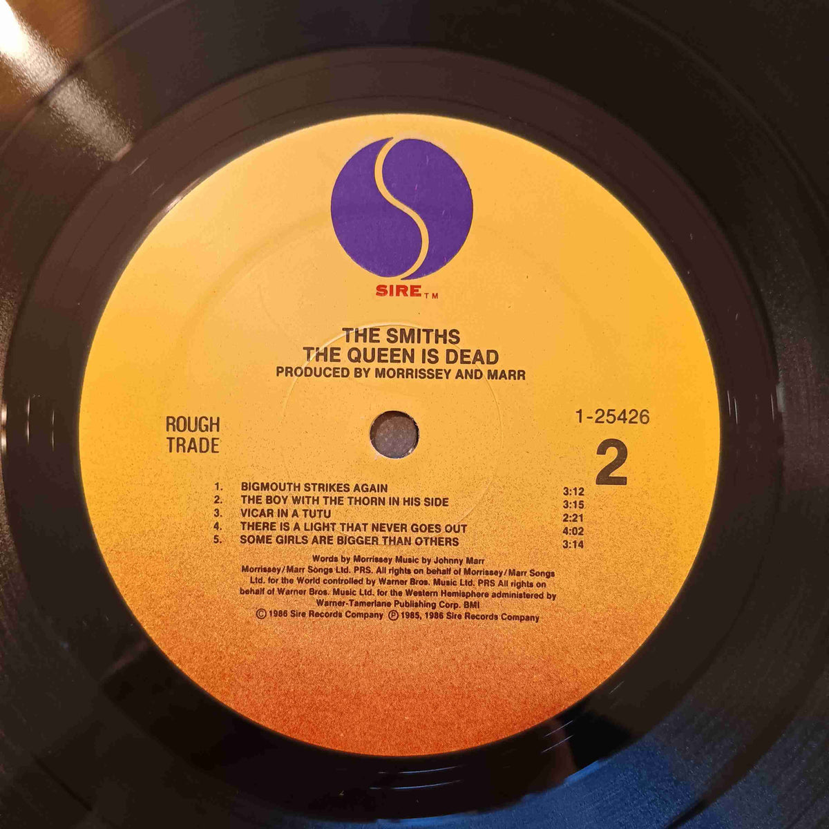 The Smiths - The Queen Is Dead - 1986 - 25426-1 Used - EX - Vinyl