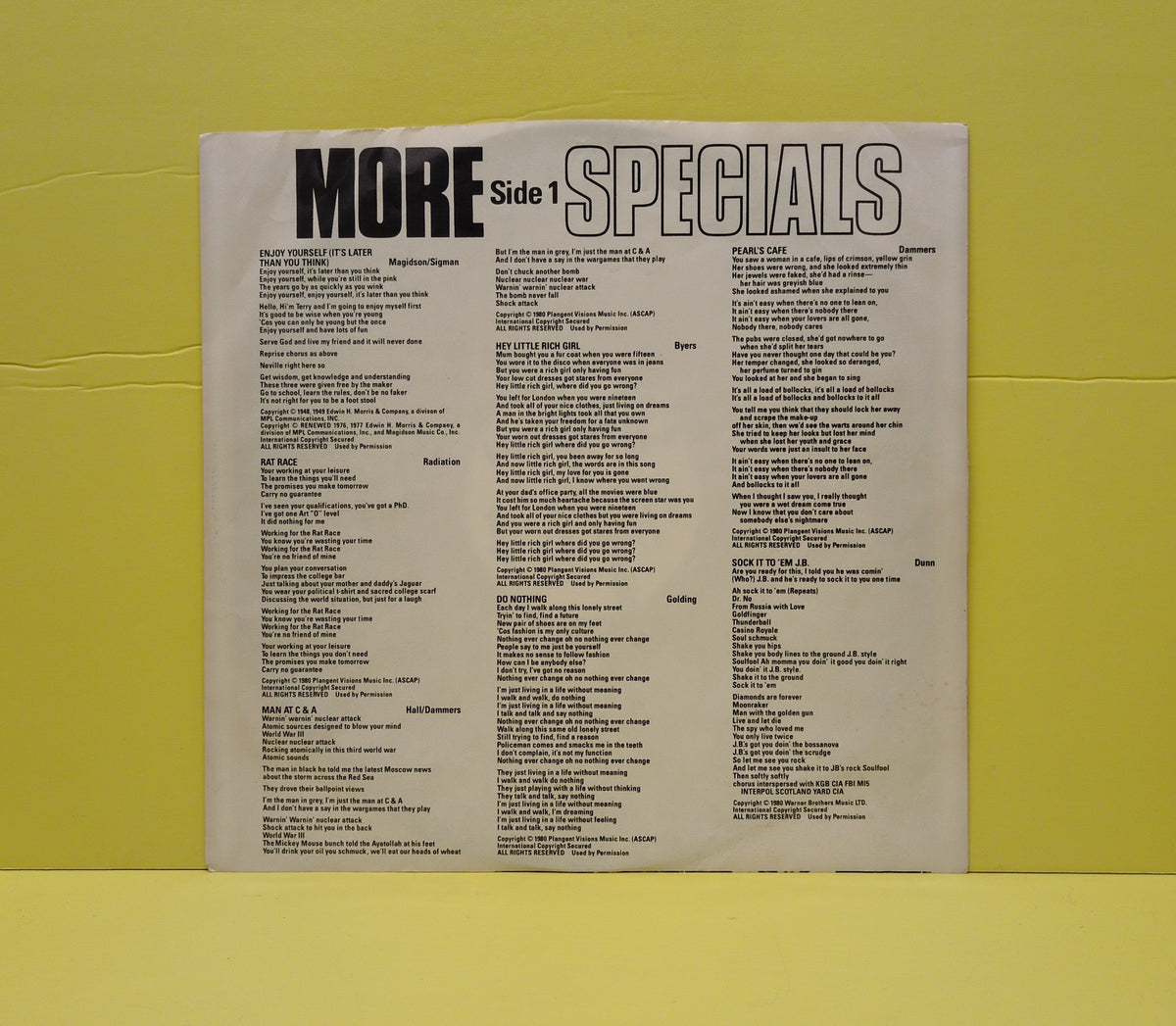 The Specials - More Specials - 1980 - CHR 1303 Used - VG++ - Vinyl