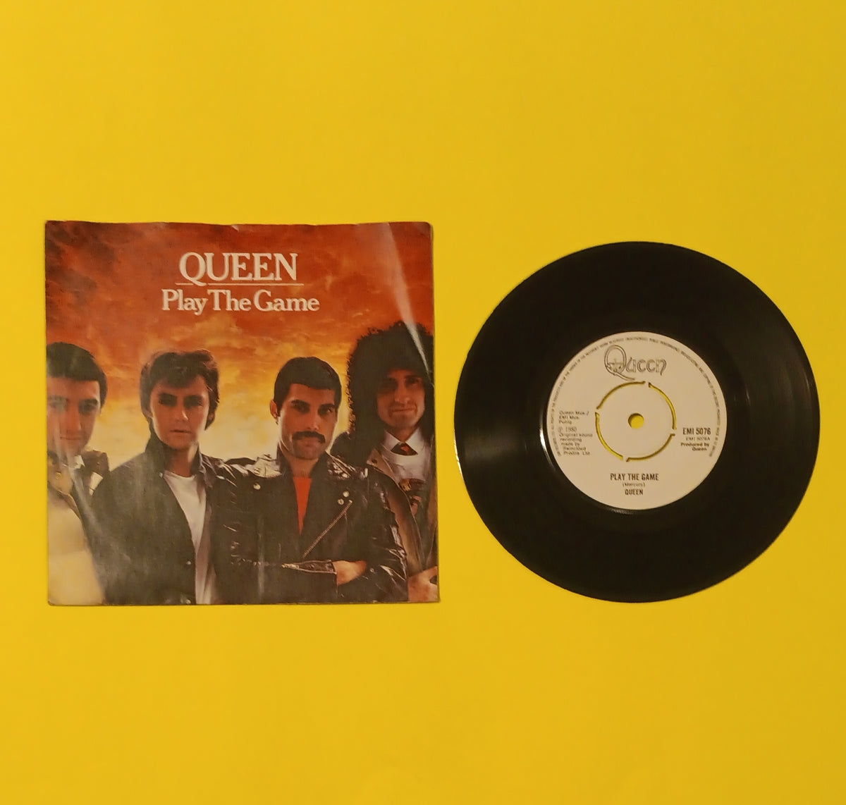 Queen - Play the Game / A Human Body (UK) - 1980 - EMI 5076 Used - EX - 7" Vinyl