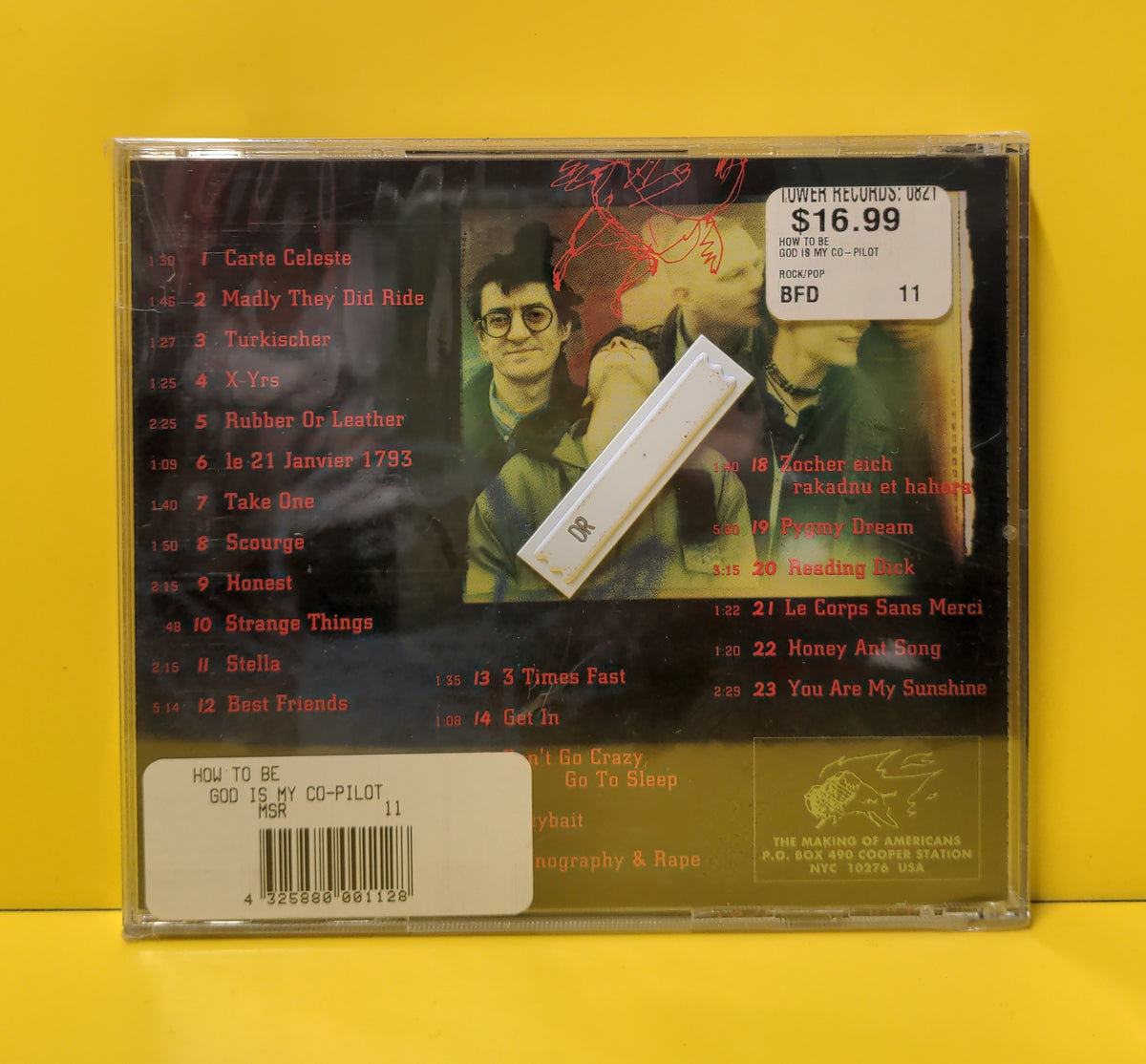 God Is My Co-Pilot - How To Be  - 1994 - MA 11 New - Sealed - CDs