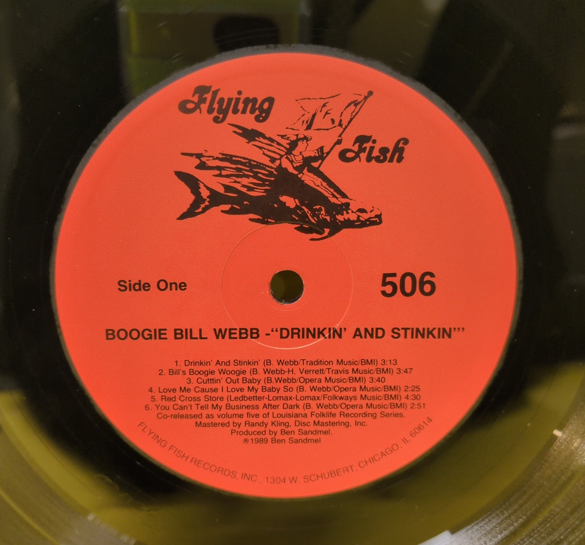 Boogie Bill Webb - Drinkin' And Stinkin' - 1989 - FF506 Used - NM - Vinyl