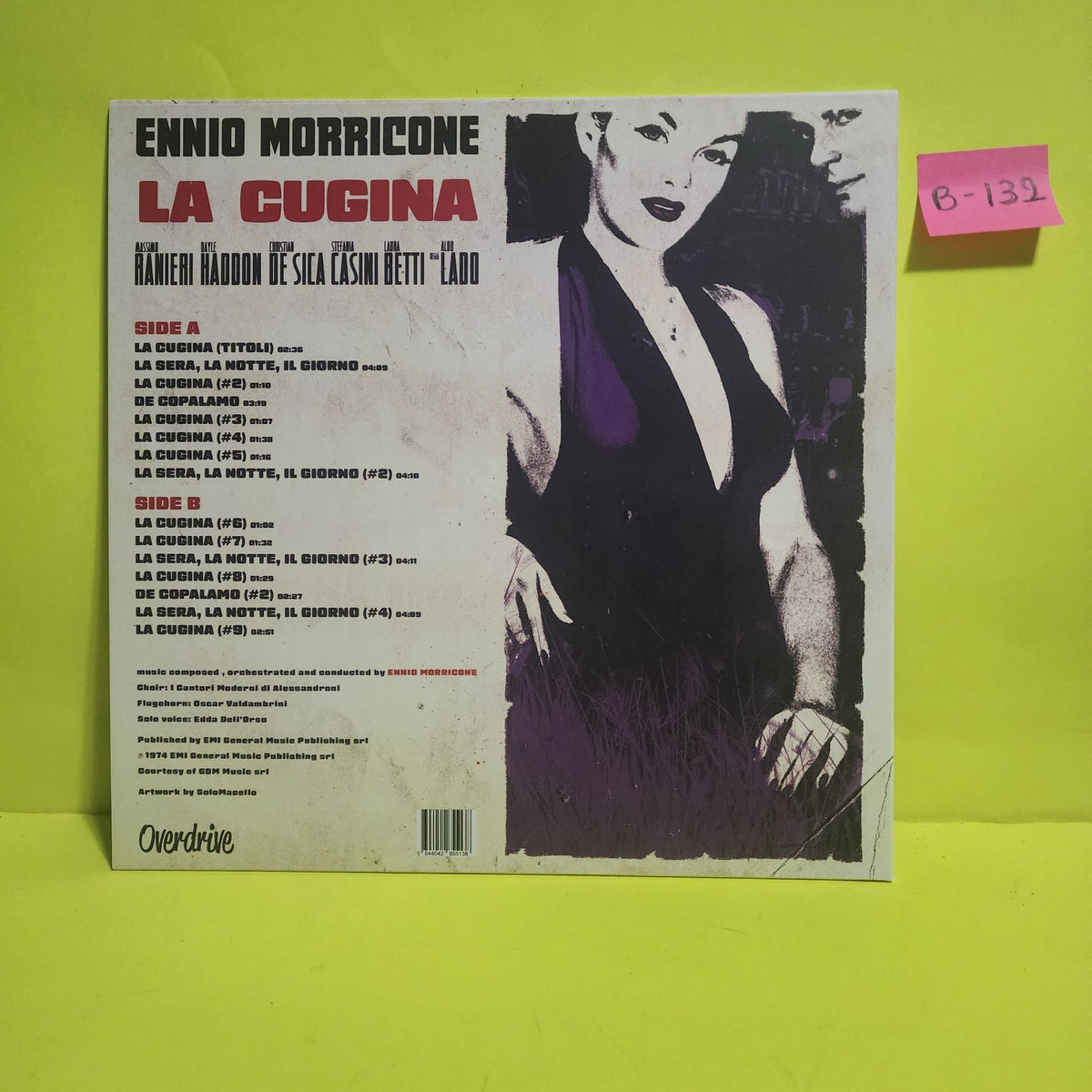Ennio Morricone - La Cugina (Colonna Sonora Originale) - 2016 - ODR036LP New - NM - Vinyl