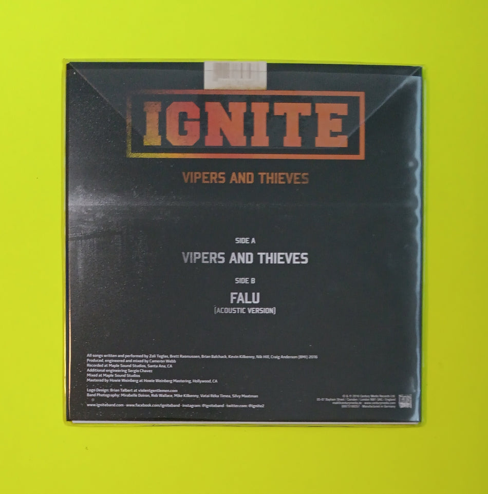 Ignite - Vipers And Thieves / Falu - 2016 - 88875189357 New - Sealed - 7" RSD Vinyl