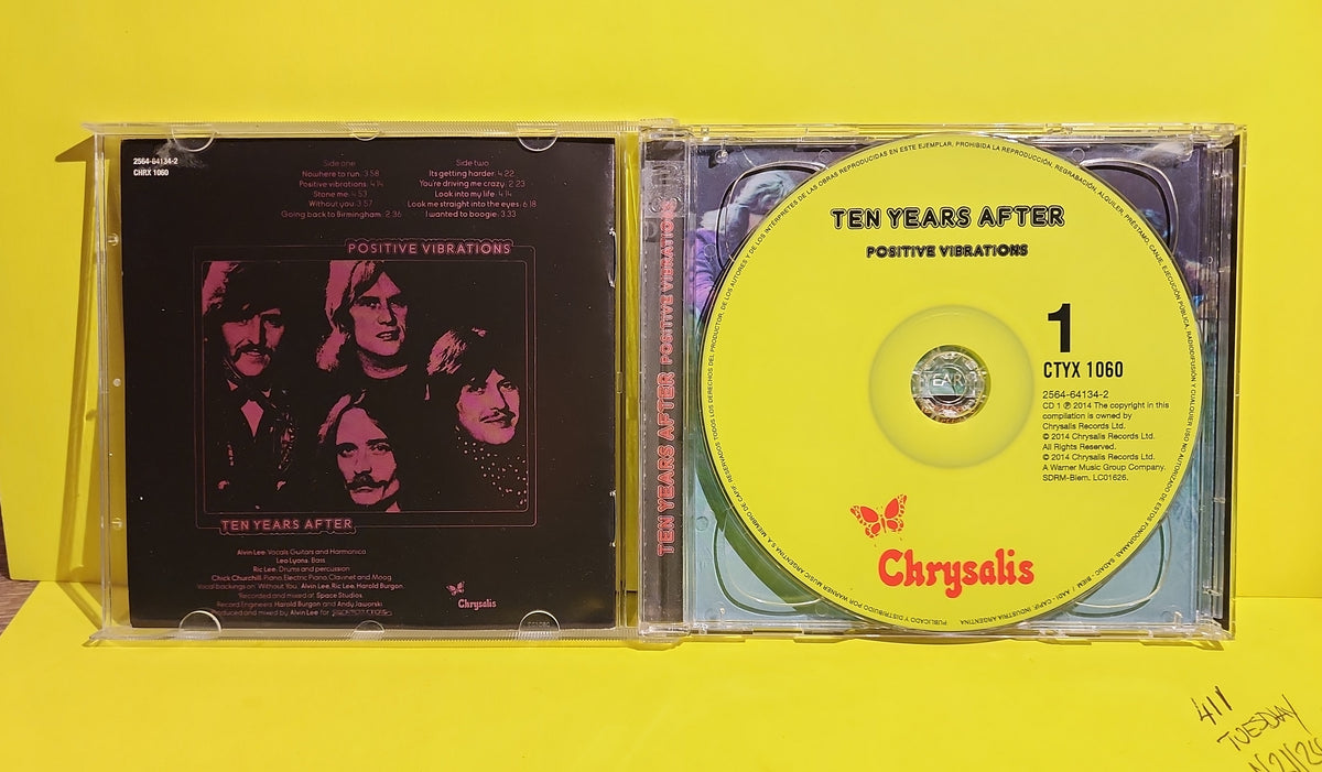 Ten Years After - Positive Vibrations - 2018 - 825646413423 Used - NM - CDs