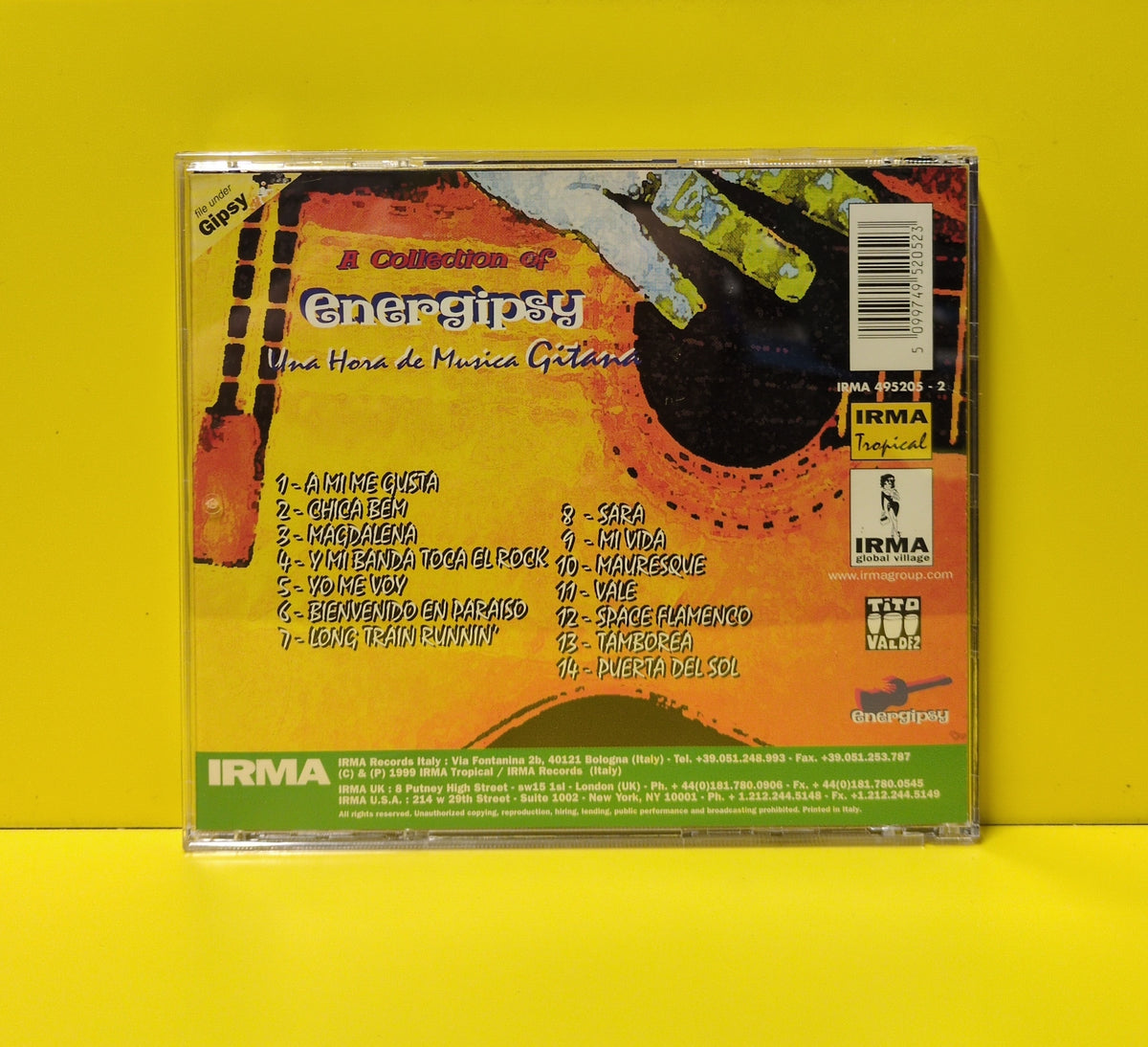 Energipsy - Una Hora de Musica Gitana - 1999 - IRMA 495205-2 Used - VG++ - CDs
