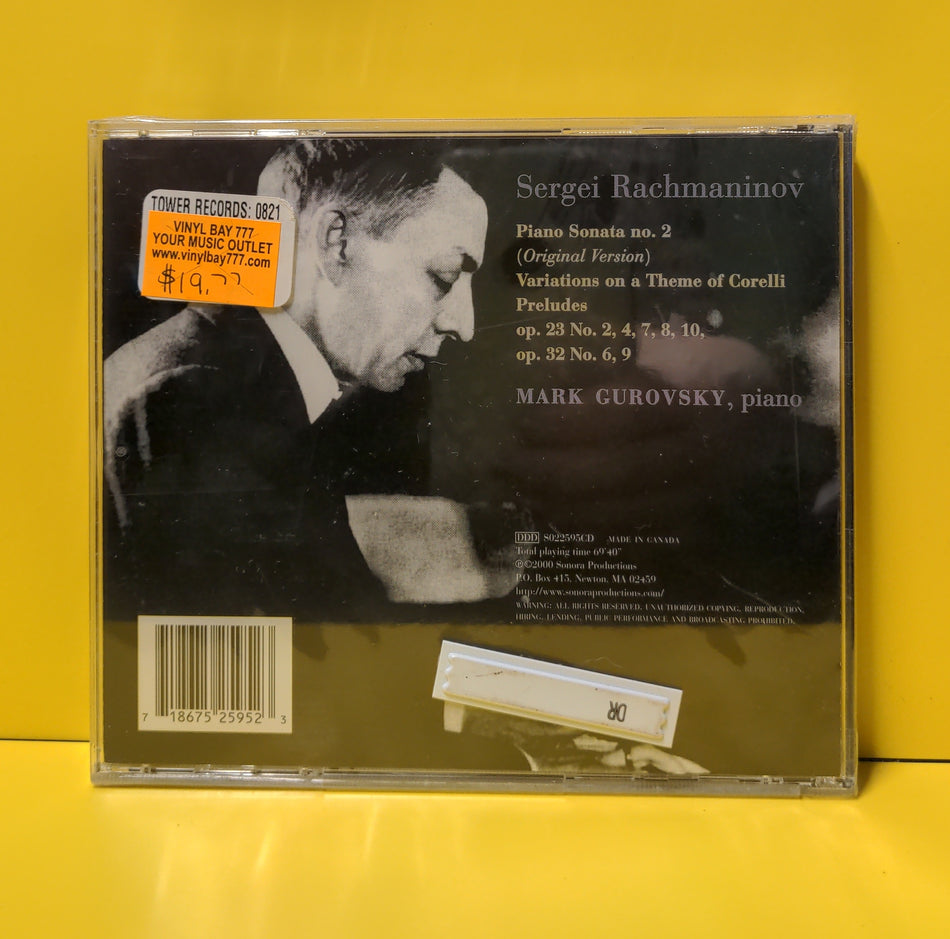 Mark Gurovsky, Sergei Rachmaninov - Mark Gurovsky Plays Rachmaninov - 2000 - S022595CD New - Sealed - CDs