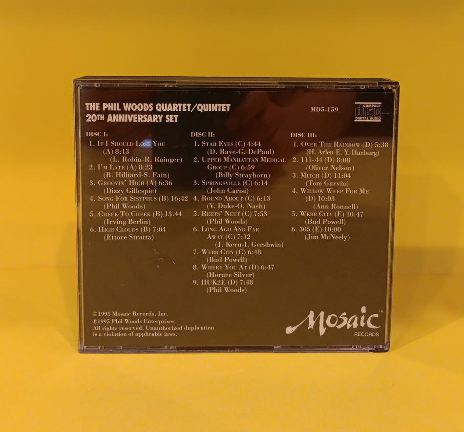 The Phil Woods Quartet / Quintet - Mosaic 20th Anniversary Set (Disc's 1-3 only) - 1995 - MD5-159 Used - EX - CDs