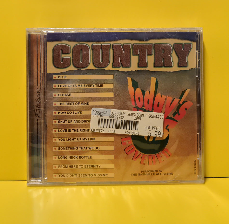 The Nashville All Stars  - Today's Hits Covered - Country  - EHC-2-2232 New - Sealed - CDs