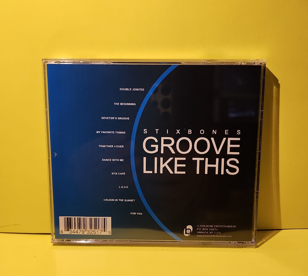 Stix Bones - Groove Like This / AUTOGRAPHED CD - 2006 - Used - EX - CDs