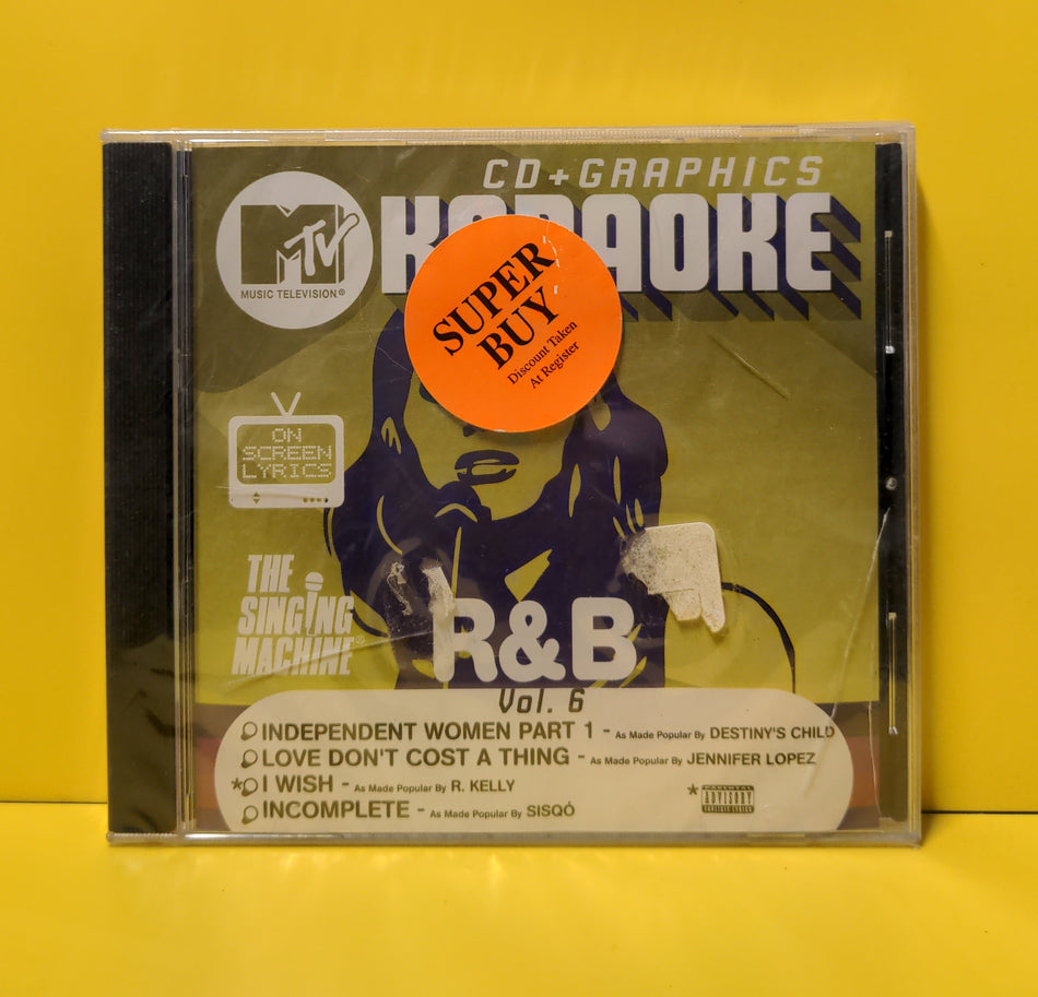 Various Artists  - MTV Karaoke: R&B Hits Vol. 6 - 2001 - G8306 New - Sealed - CDs