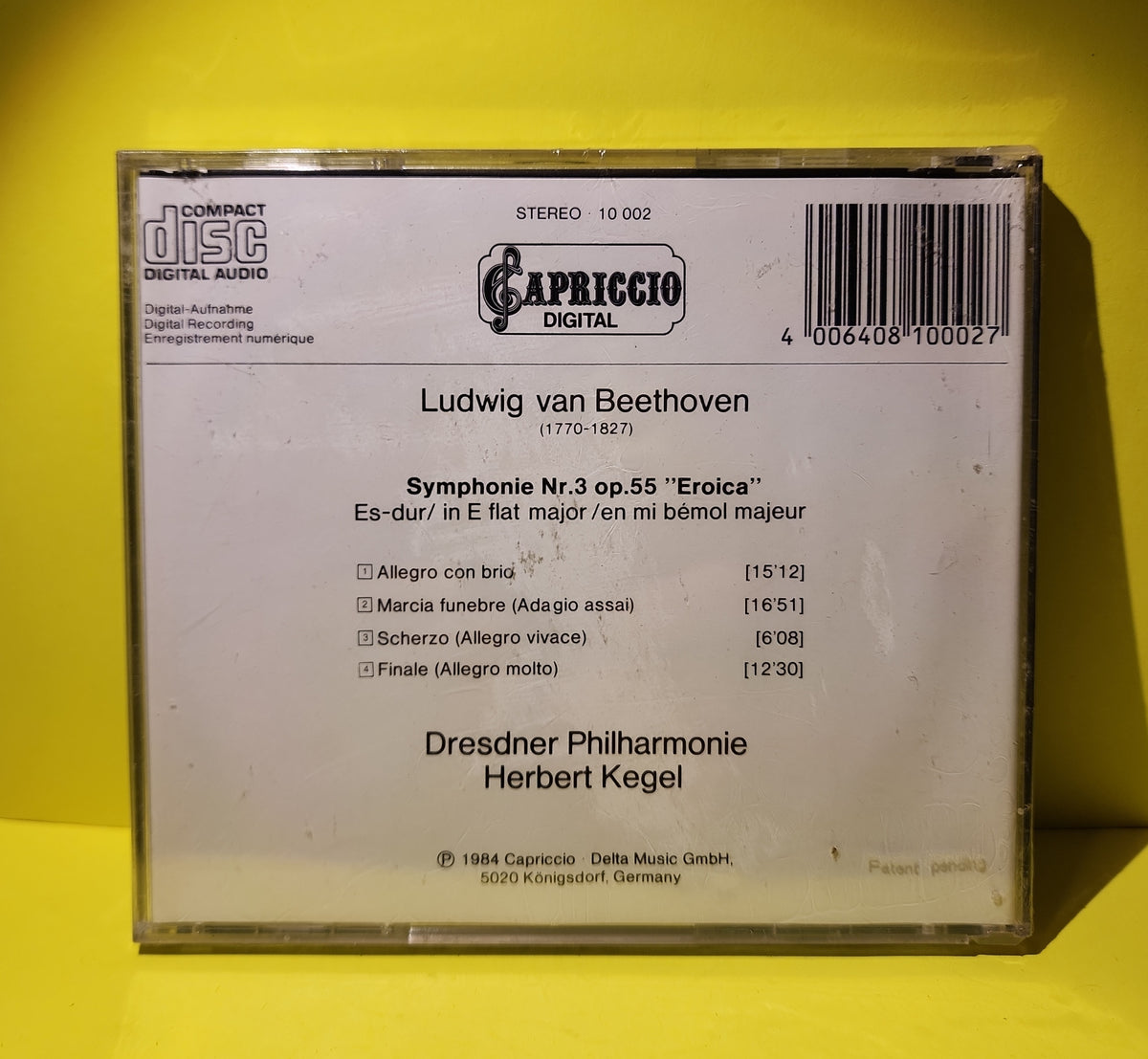 Beethoven - Dresdner Philharmonie, Herbert Kegel - 1984 - 10 002 New - Sealed - CDs