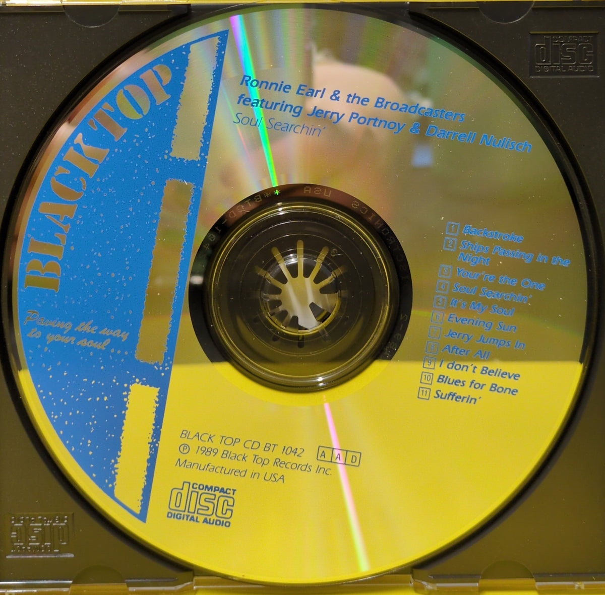 Ronnie Earl & The Broadcasters - Soul Searching - 1989 - CD BT 1042 Used - EX - CDs