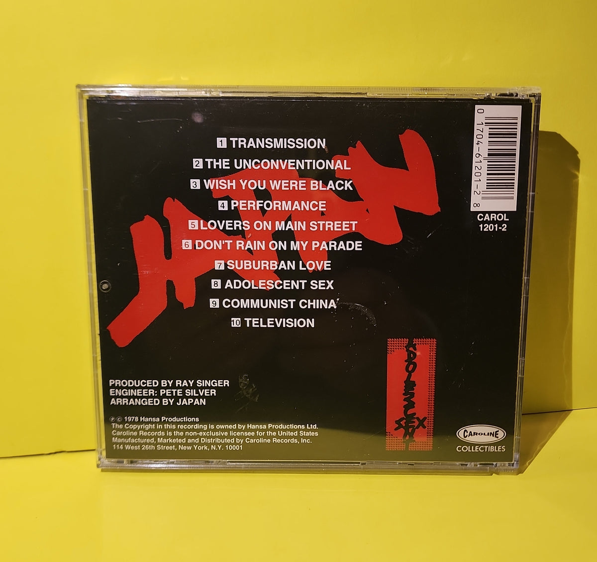 Japan - Adolescent Sex - CAROL 1201-2 Used - NM - CDs