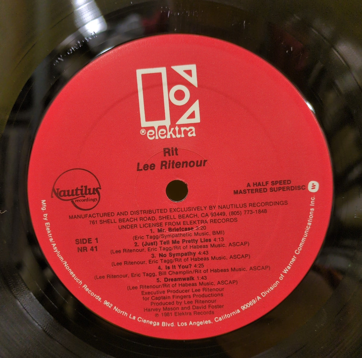 Lee Ritenour - Rit - NR 41 Used - VG++ - Vinyl - Reissue - Half-Speed Mastered SuperDisc