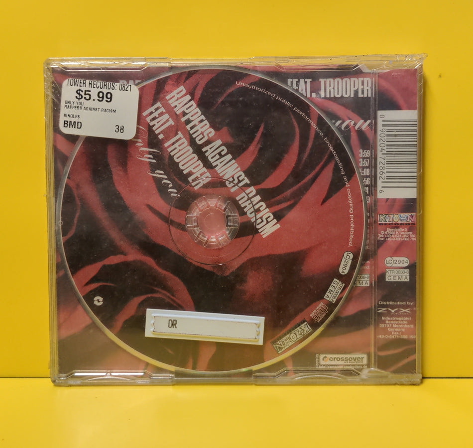 Rappers Against Racism Feat. Trooper - Only You - 1999 - KTR 0038-8 New - Sealed - CDs