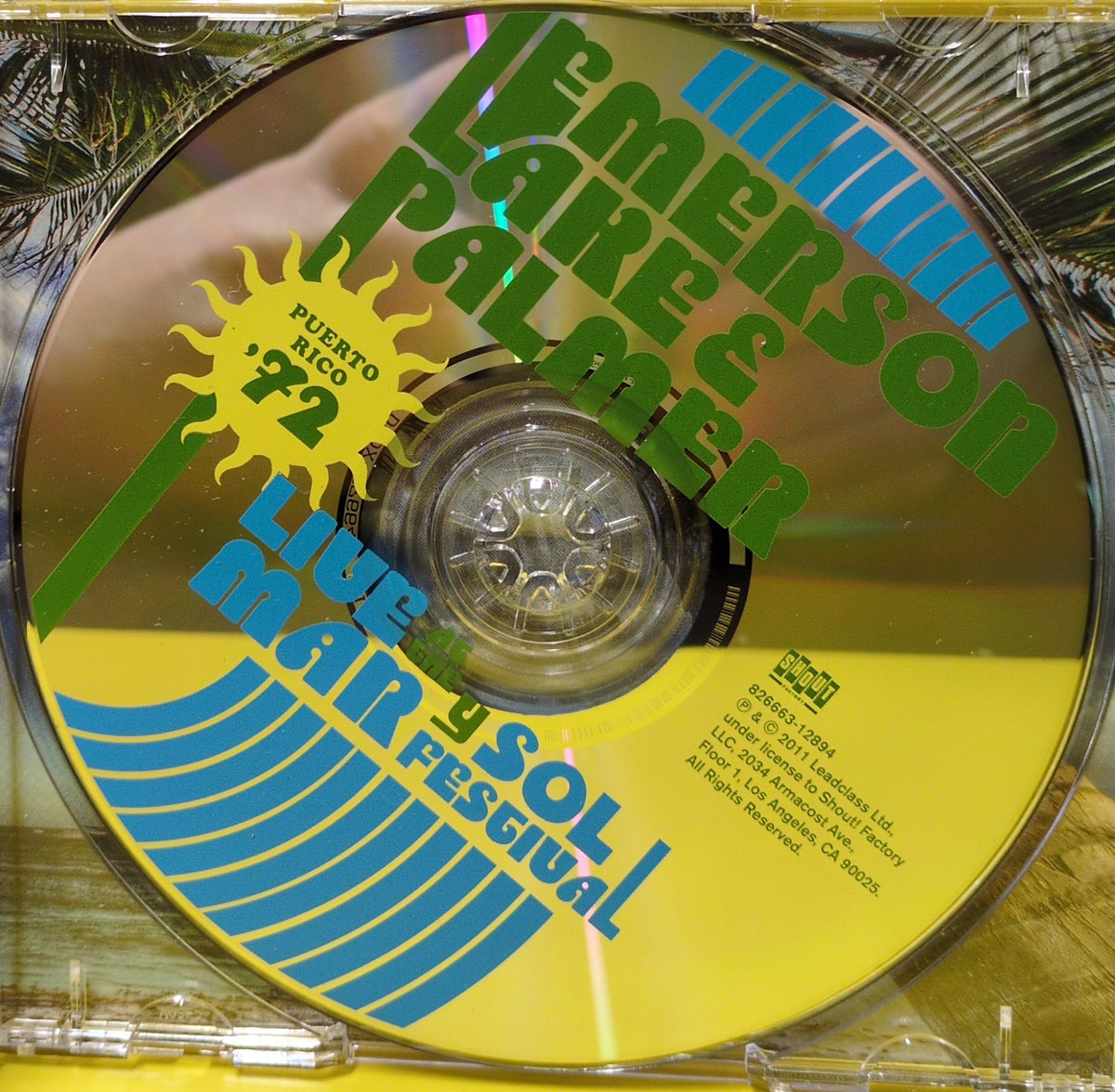Emerson, Lake & Palmer - Live At The Mar Y Sol Festival (Puerto Rico '72) - 2011 - 826663-12894 Used - EX - CDs