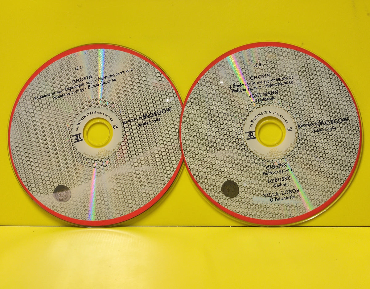 Arthur Rubinstein - Recital In Moscow - 1999 - 09026 63062-2 Used - VG++ - 2xCD