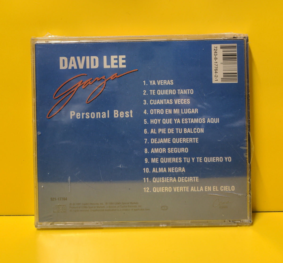 David Lee Garza - Personal Best - 1994 - S21-17764 New - Sealed - CDs