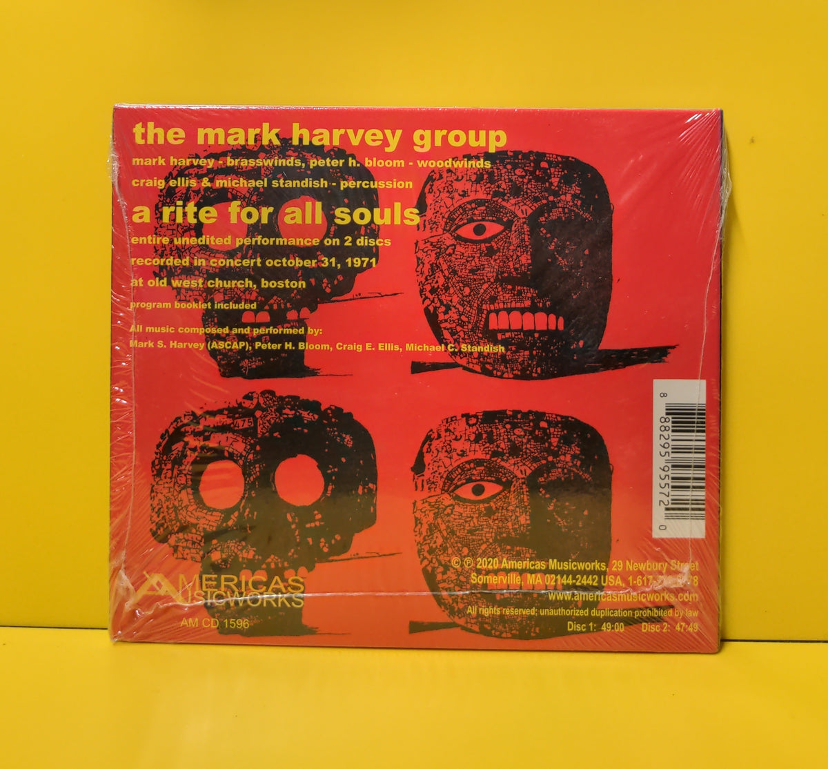 The Mark Harvey Group - A Rite For All Souls - 2020 - AM CD 1596 New - Sealed - 2xCD