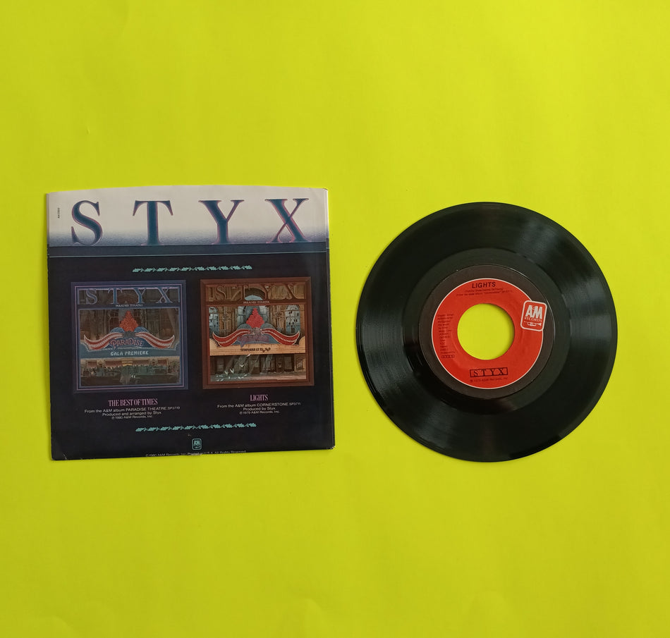 Styx - The Best of Times / Lights - 1980 - 2300-S New - NM - 7" Vinyl