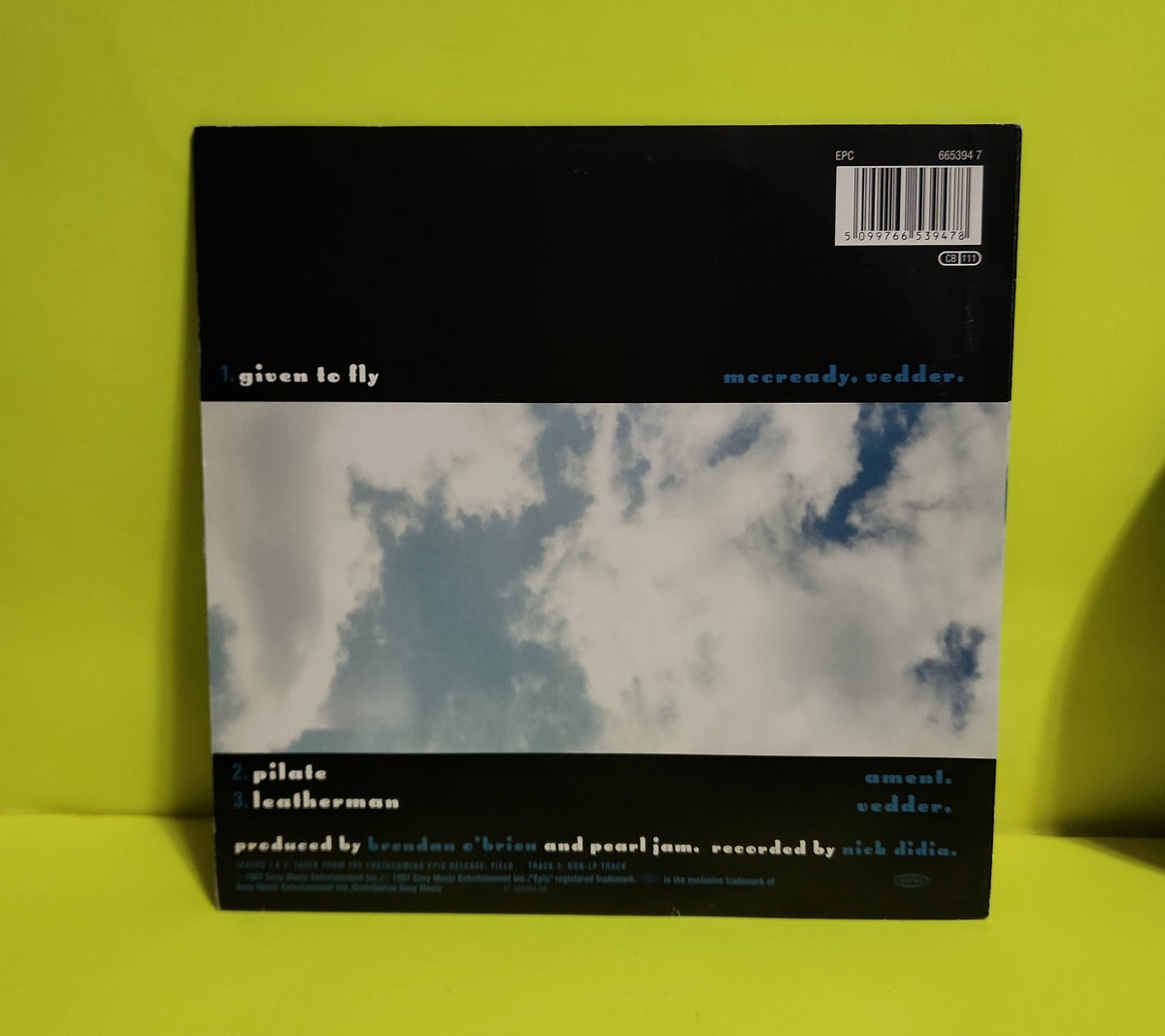 Pearl Jam - 7" Given To Fly - 1997 - 665394 7 New - Sealed - Vinyl